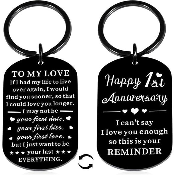 XPENMULBOJA Jewelry - XPENMULBOJA One Year Anniversary for Men 1 Year Paper Anniversary Valentine Gift